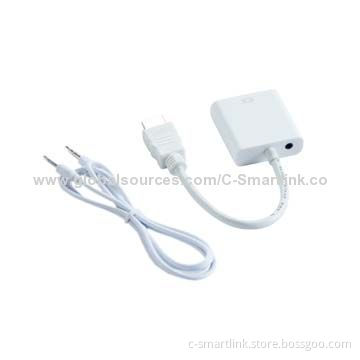 HDMI to VGA Audio Adapter with 0.15m, CE, FCC and RoHS Marks